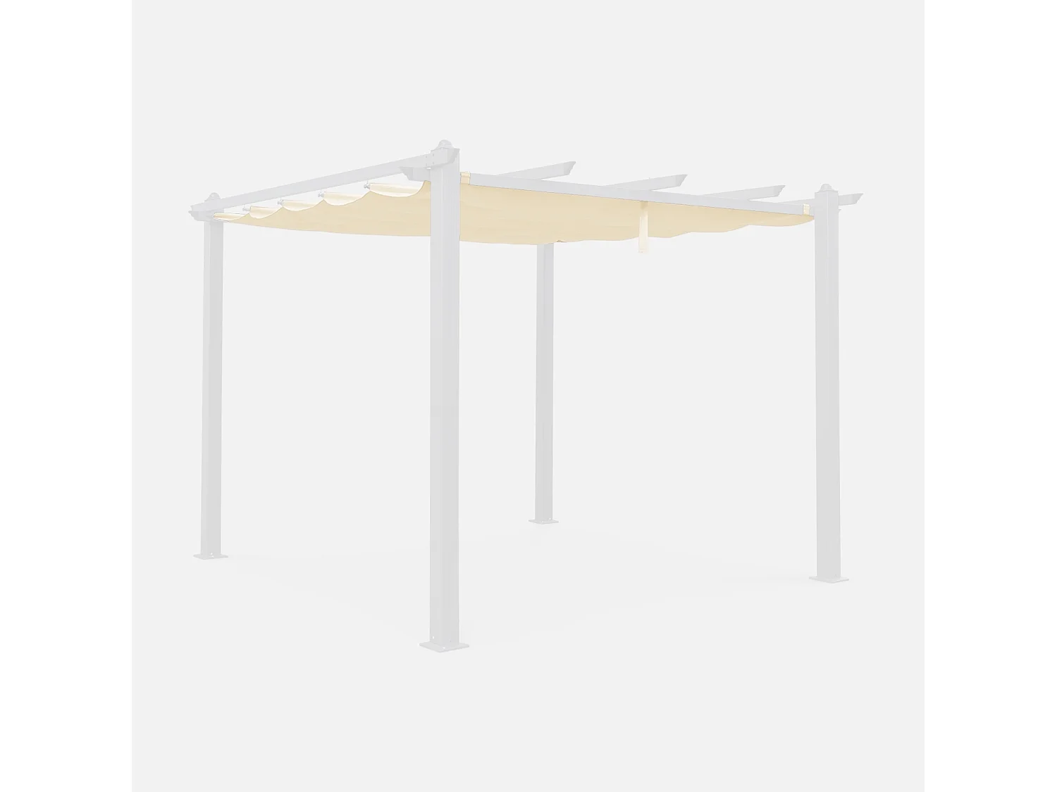 Techo de repuesto para pérgola 3x3m crudo