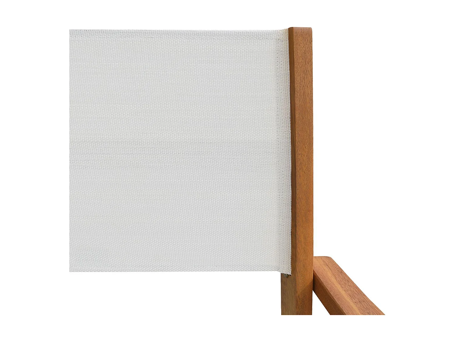 Silla de jardín plegable de madera de eucalipto, set de 2 blanco