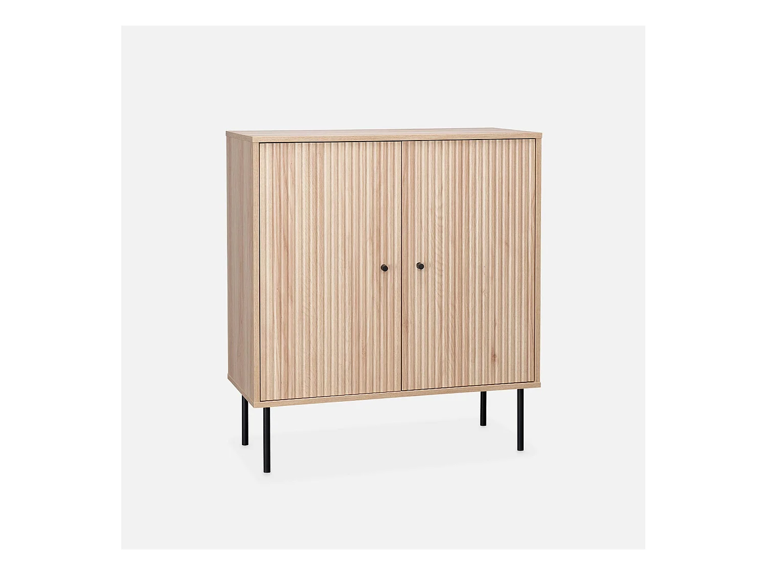 Buffet de rangement. Braga. deux portes. une étagère. buffet haut. vaisselier. L 83.5 x l 39 x H 92.5cm