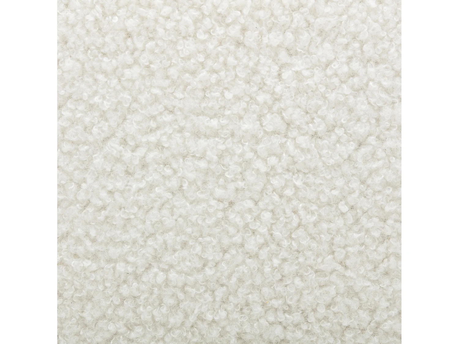 Canapé pour enfants 2 places en tissu bouclette blanc