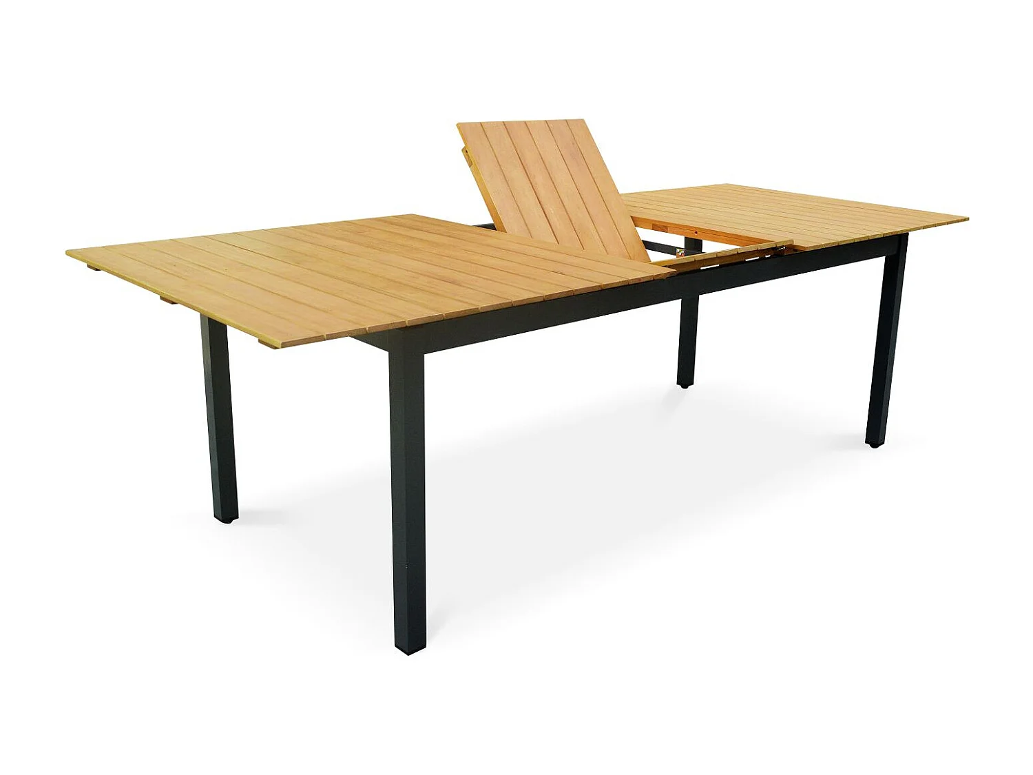 Mesa de jardín extensible de madera, 8 a 10 plazas madera