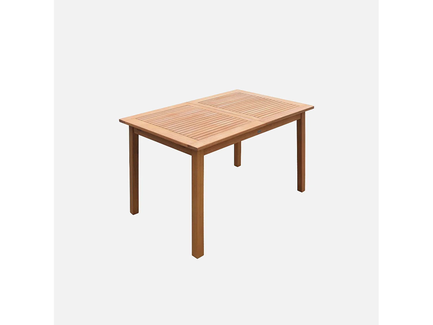 Tavolo da giardino rettangolare allungabile in legno, 6 a 10 posti,