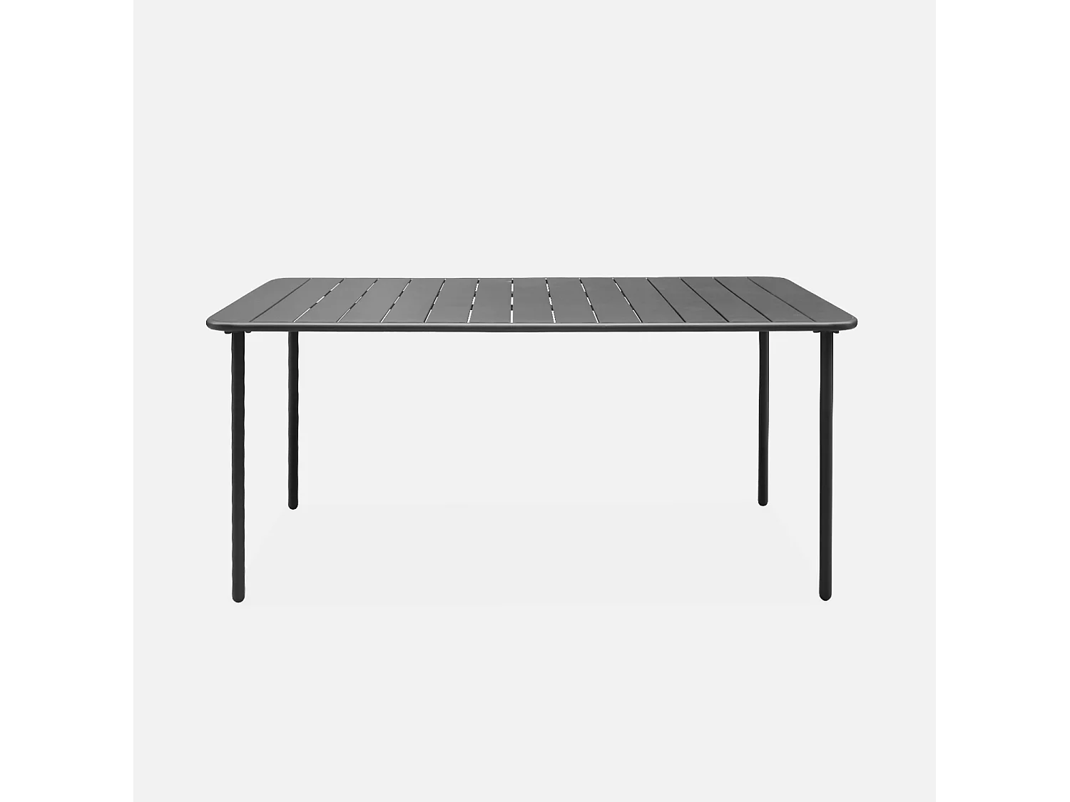 Tavolo da giardino in metall  6-8 posti, 160cm, antracite