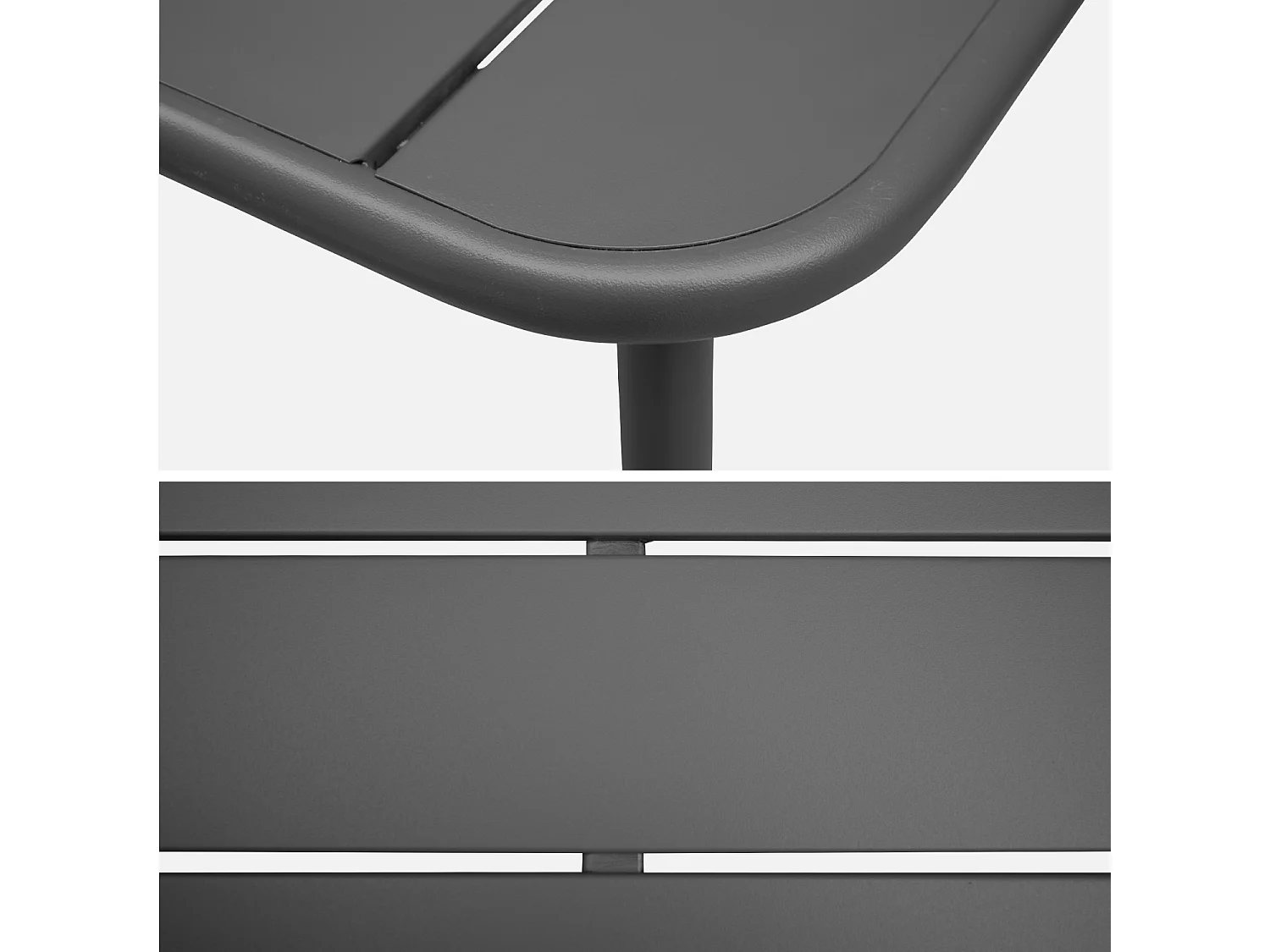 Tavolo da giardino in metall  6-8 posti, 160cm, antracite