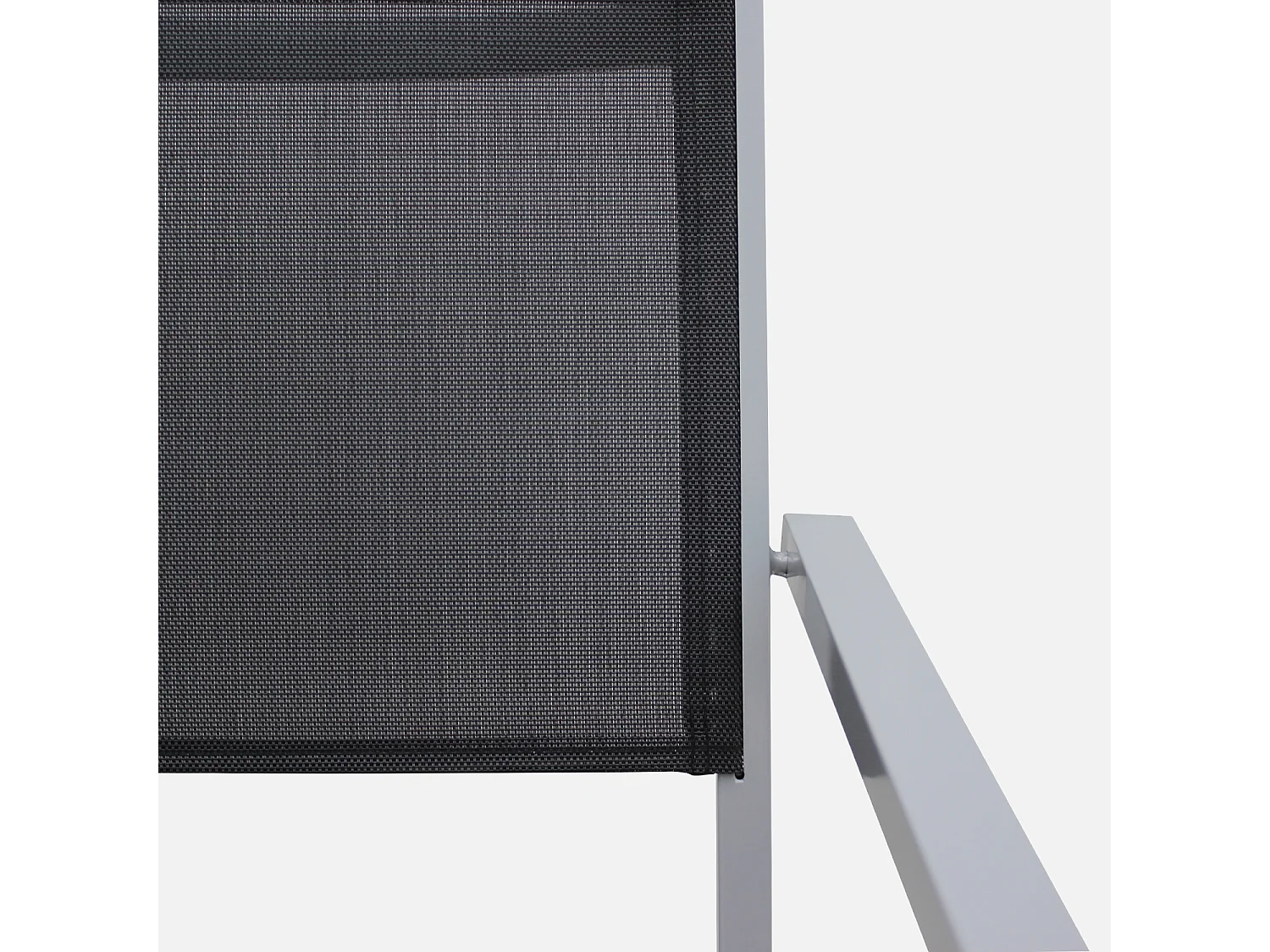 Mesa de jardín de aluminio con 6 sillas de textileno gris