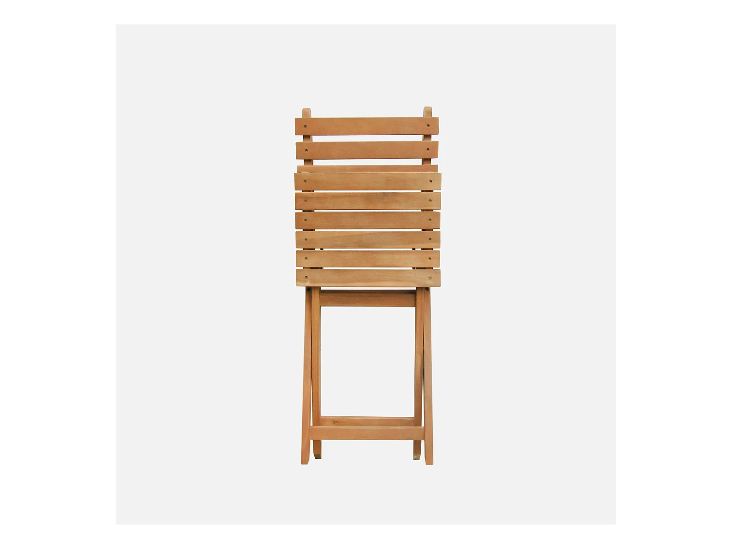 Table de jardin pliante bois d'acacia + 6 assises 150cm en bois d'acacia déjà huilé. forme ovale avec 6 chaises pliables