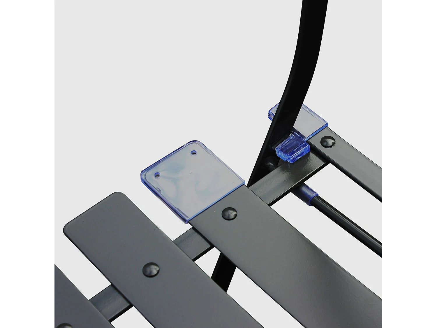 Set mesa de jardín bistró plegable de acero con 2 sillas, 70cm