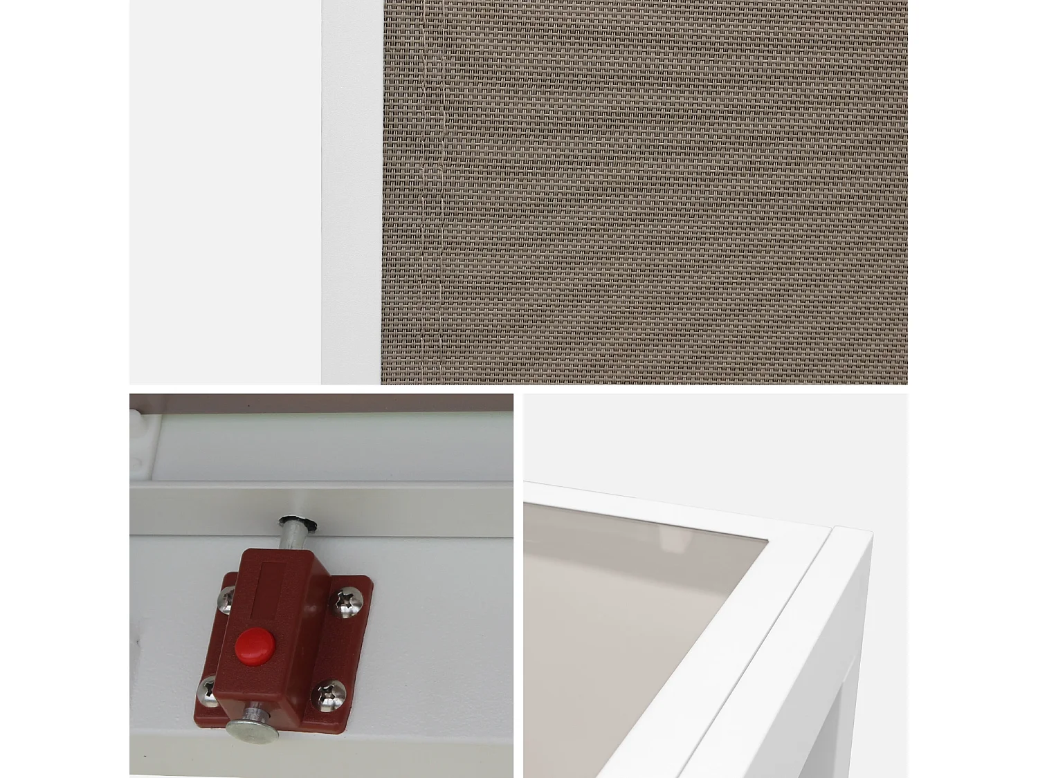 Set tavolo da giardino allungabile in alluminio, 6 posti, bianco