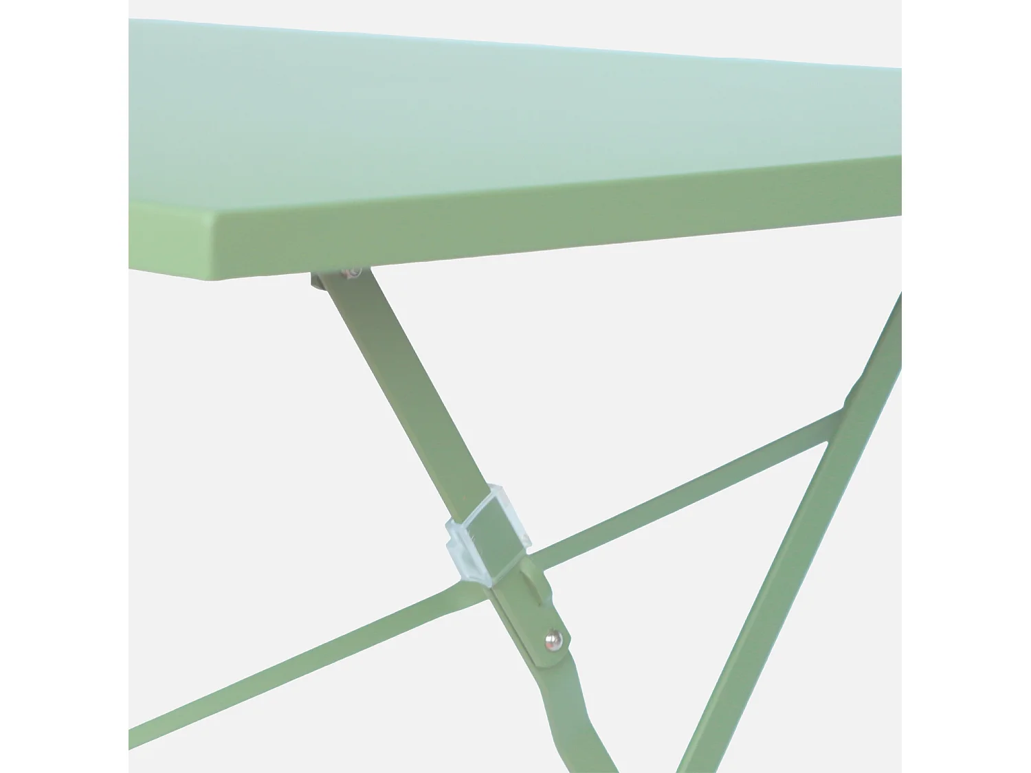 Table de jardin bistrot pliante métal + 4 assises 110 x 70cm. avec quatre chaises pliantes. acier thermolaqué