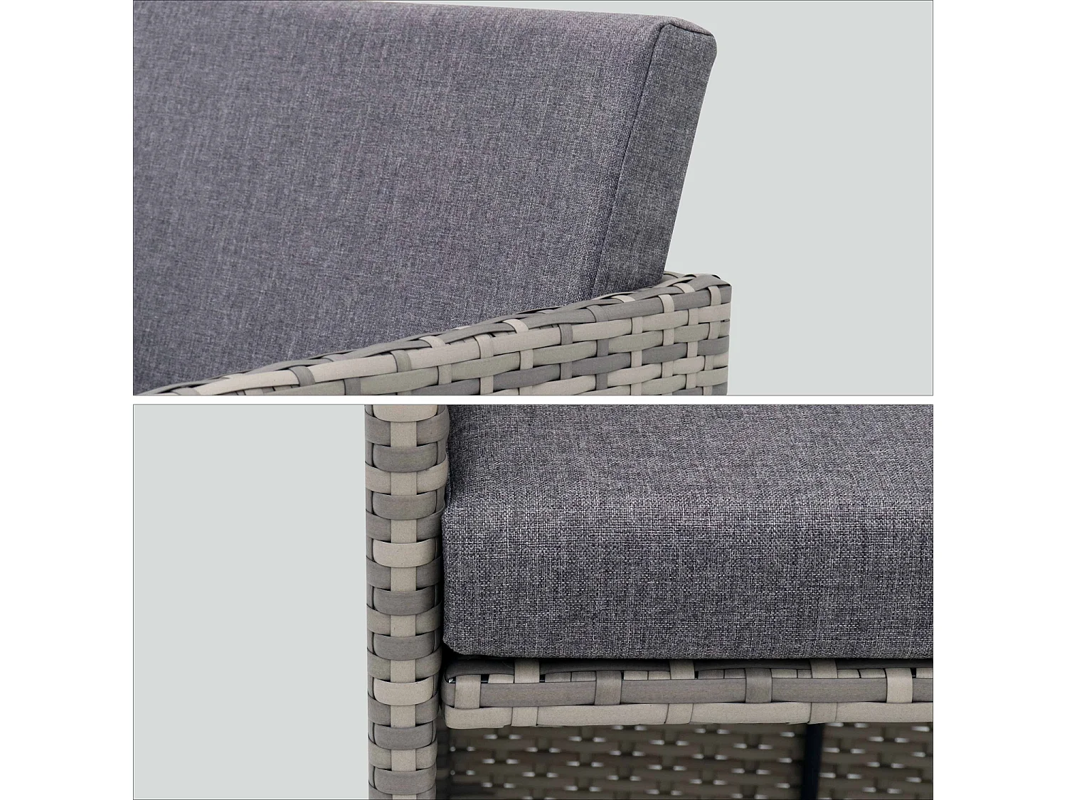 Mesa de jardín de resina con capacidad de 12 plazas varios tonos de