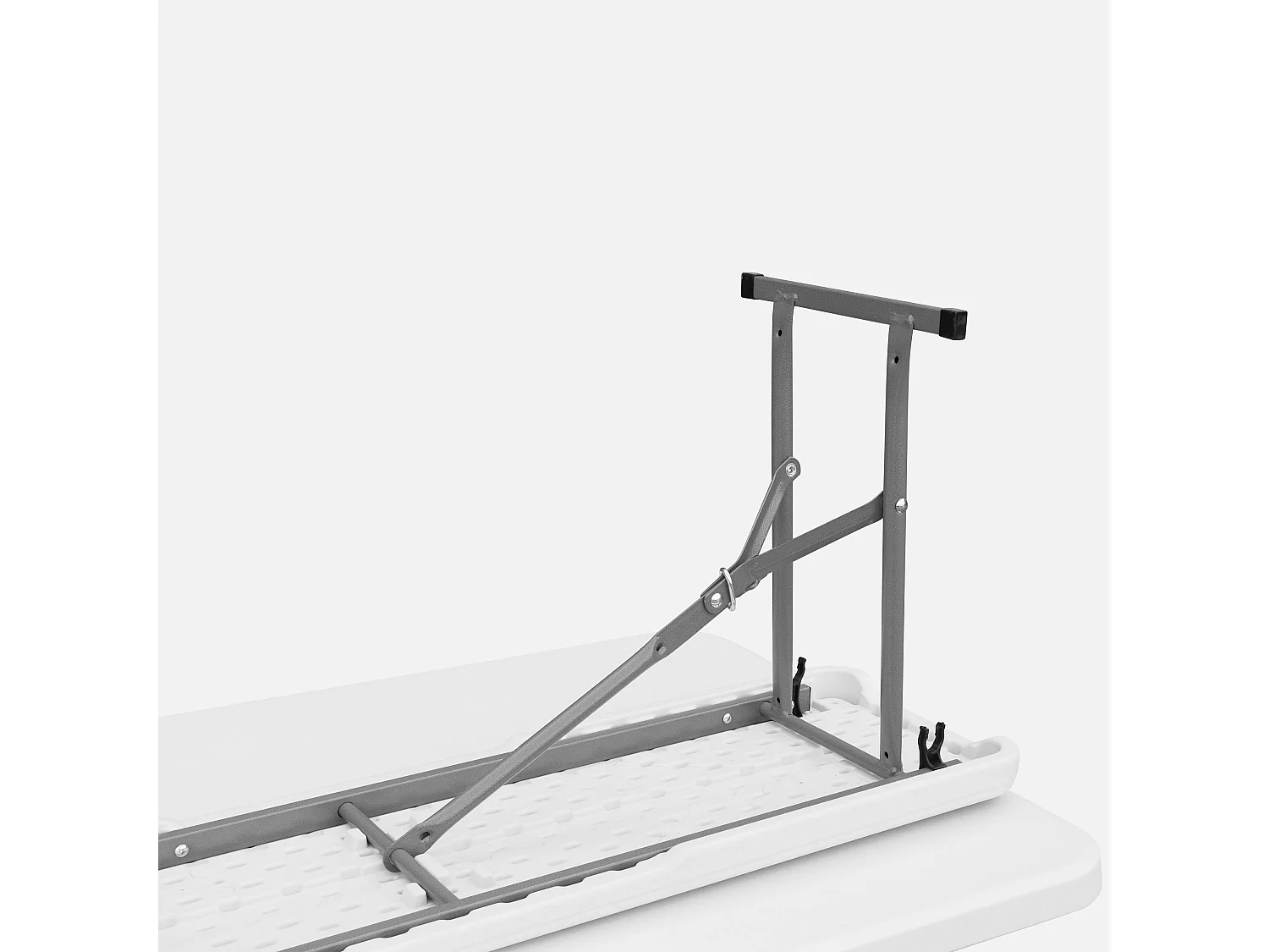 Set de mesa y bancos plegables portátiles para eventos blanco