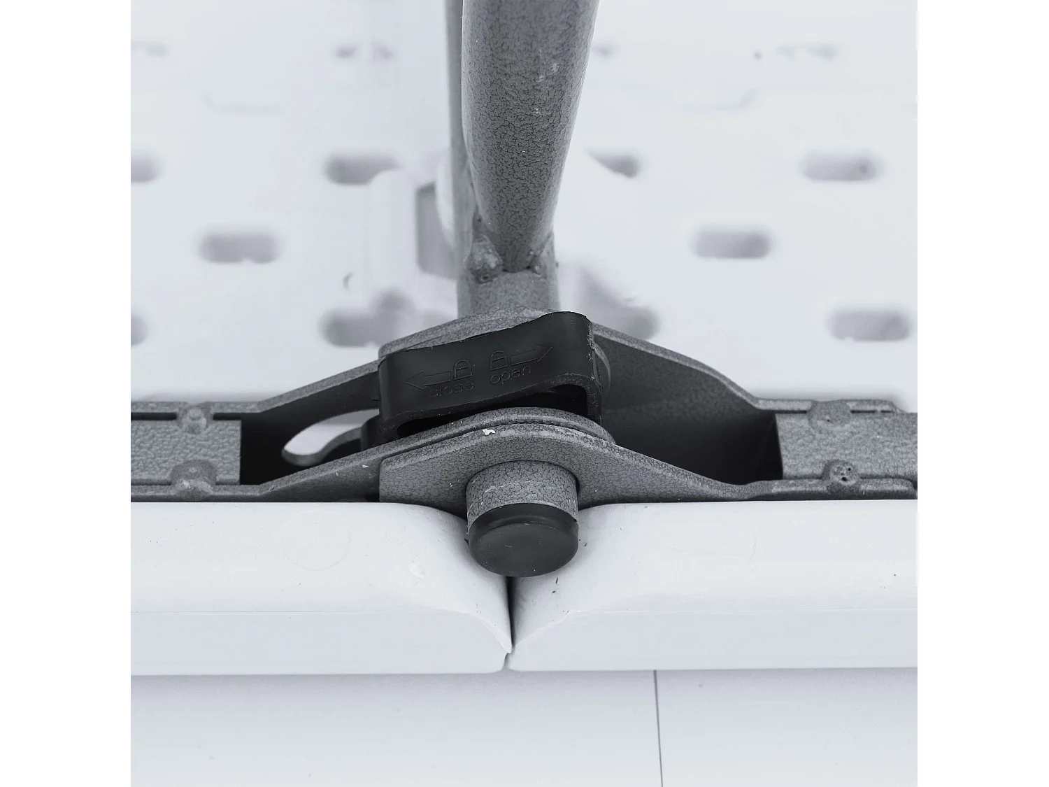 Set de mesa y bancos plegables portátiles para eventos blanco