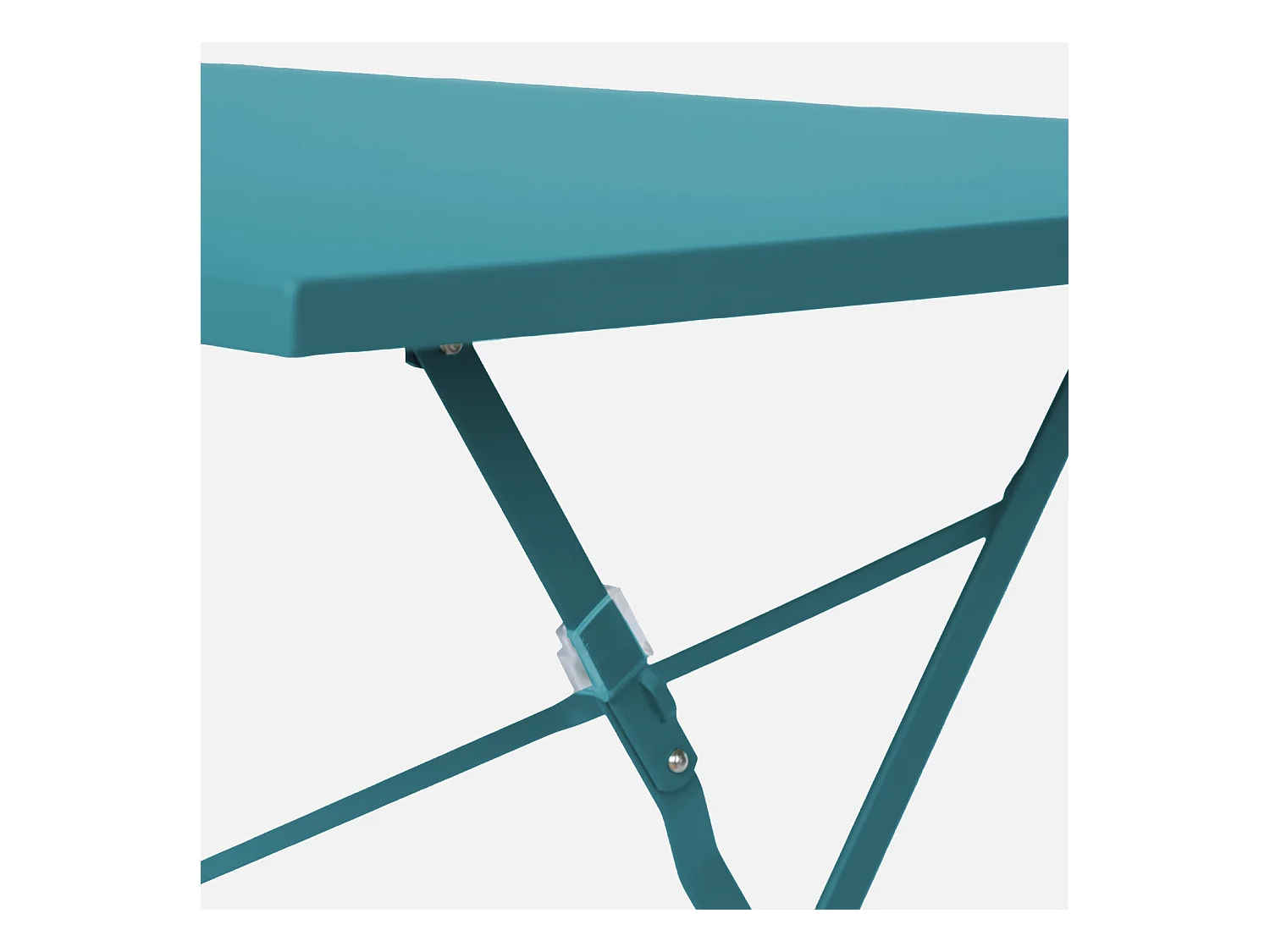 Table de jardin bistrot pliante métal + 4 assises 110 x 70cm. avec quatre chaises pliantes. acier thermolaqué