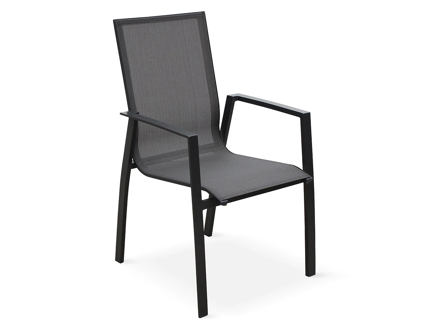 Set tavolo da giardino allungabile in alluminio, 8 sedie, grigio scuro