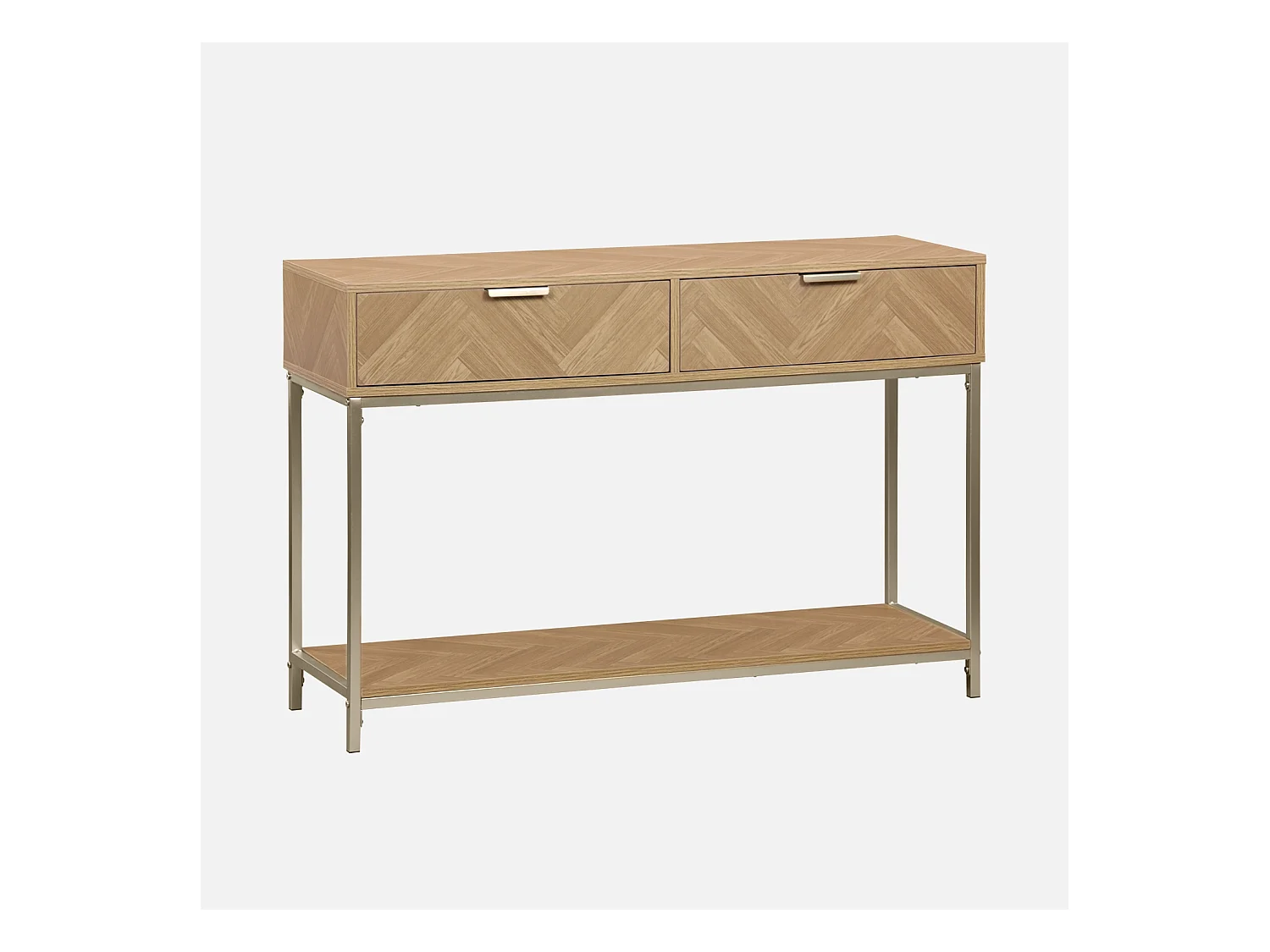 Console. Budapest. deux tiroirs. une étagère. L 110 x l 35 x H 75cm