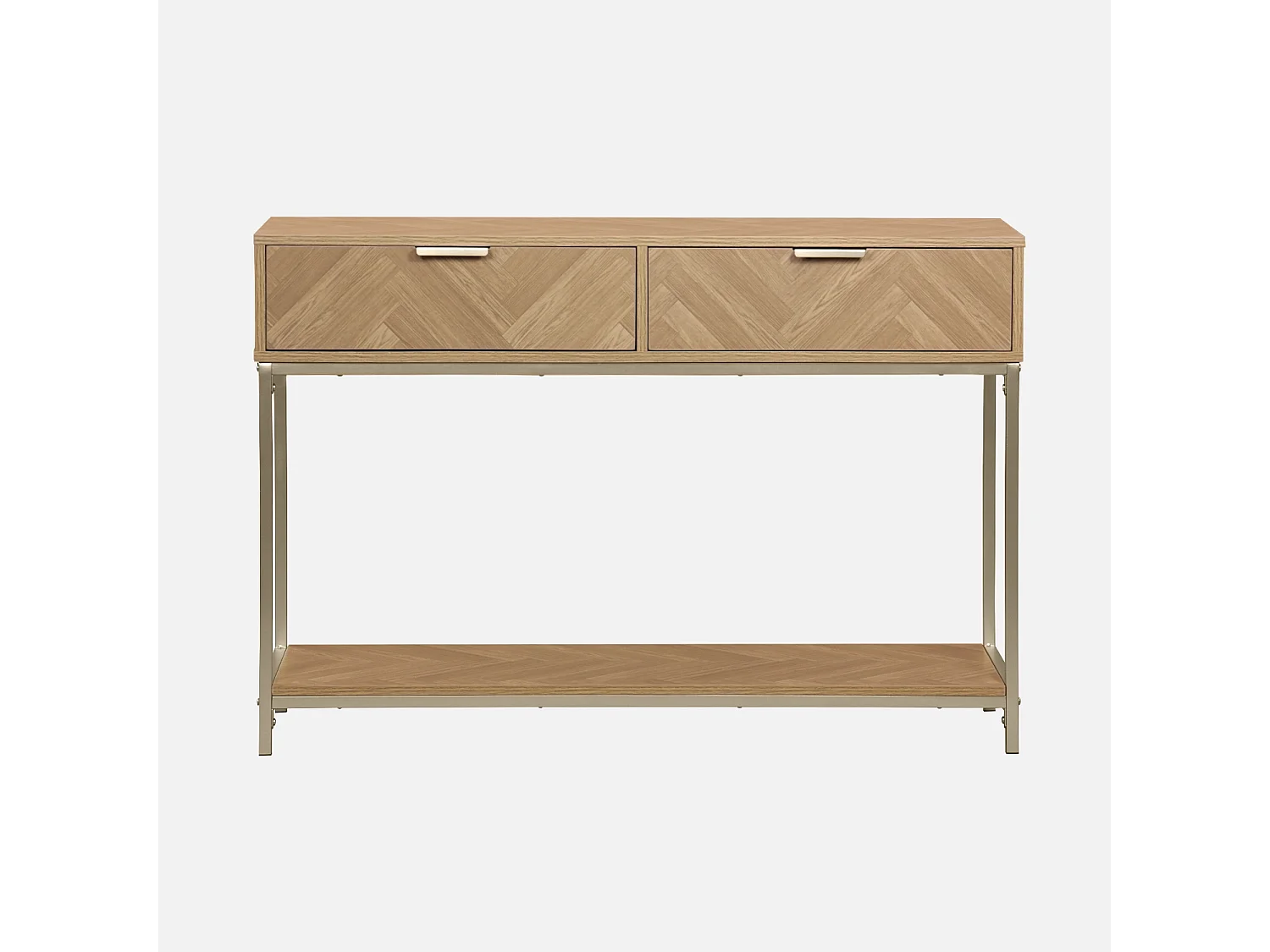Console. Budapest. deux tiroirs. une étagère. L 110 x l 35 x H 75cm