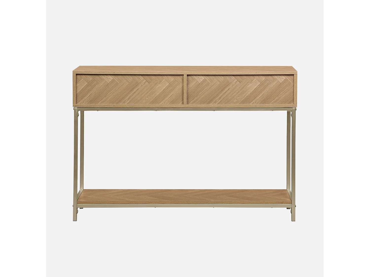 Console. Budapest. deux tiroirs. une étagère. L 110 x l 35 x H 75cm