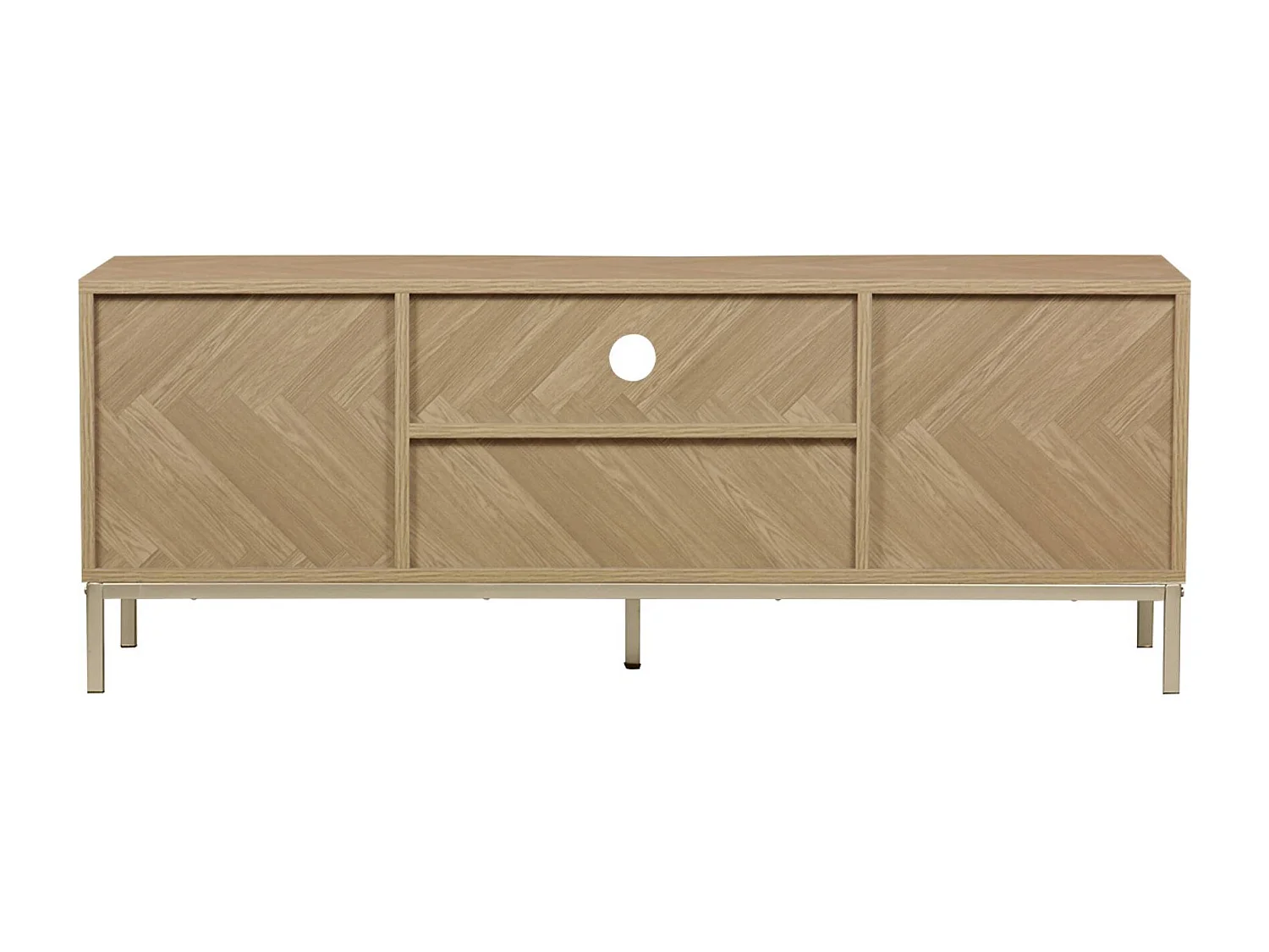 Meuble TV. Budapest. deux portes. 1 niche. deux étagères. 1 tiroir  L 120 x l 40 x H 45cm