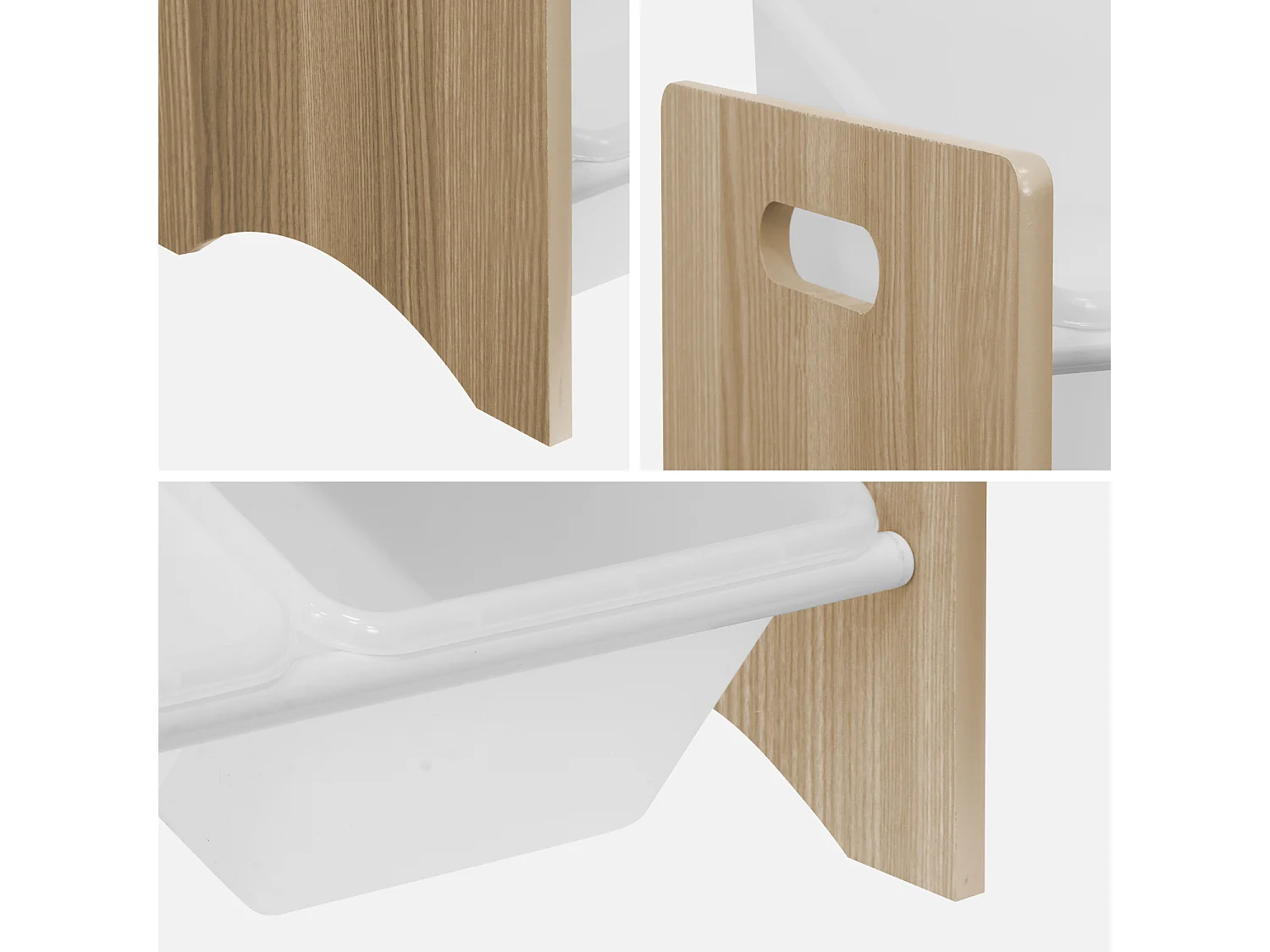 Almacenamiento infantil para juguetes, 12 compartimentos natural