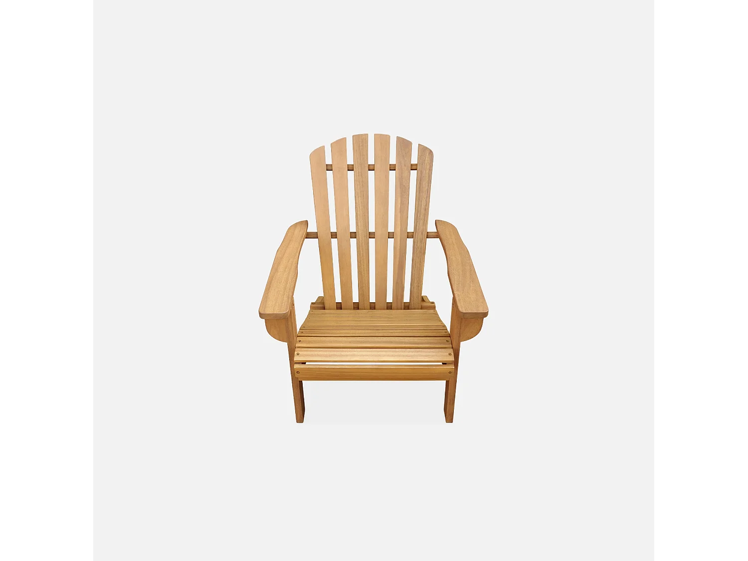 Sillón infantil adirondack de madera, set de 2 teck