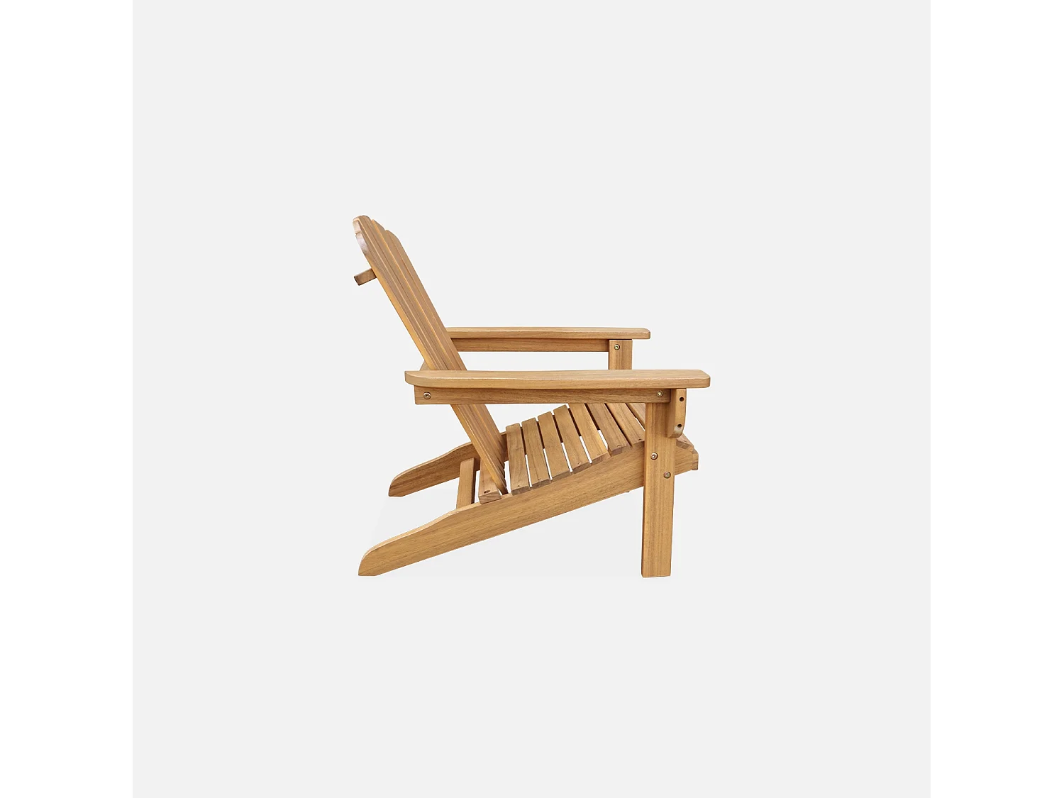 Sillón infantil adirondack de madera, set de 2 teck