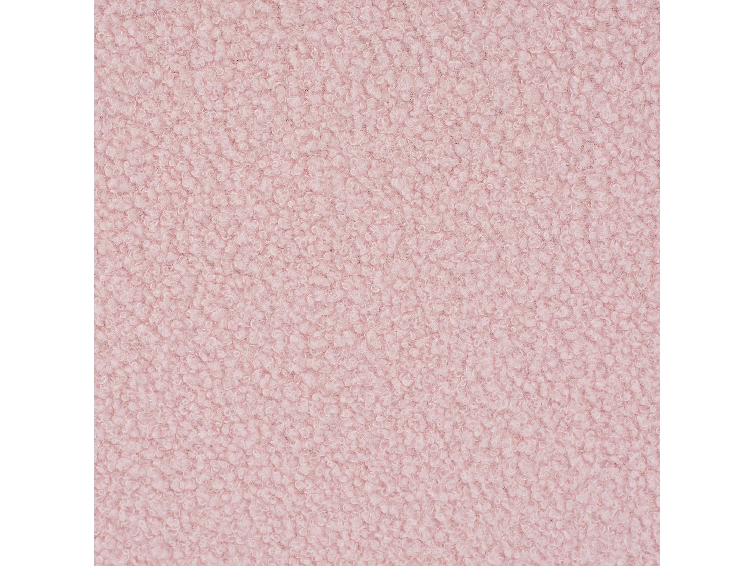 Fauteuil enfant en bois et tissu bouclette rose. ISAK L 47 x P 43.5 x H 50cm