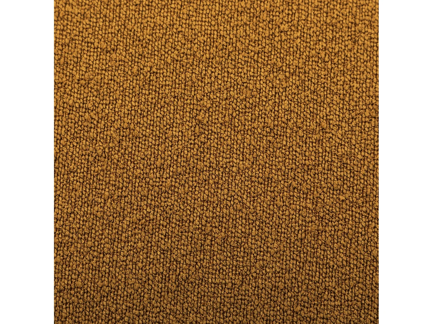 tabouret. pouf en forme de galet en tissu moutarde. TAO L 60 x P 44 x H 40cm