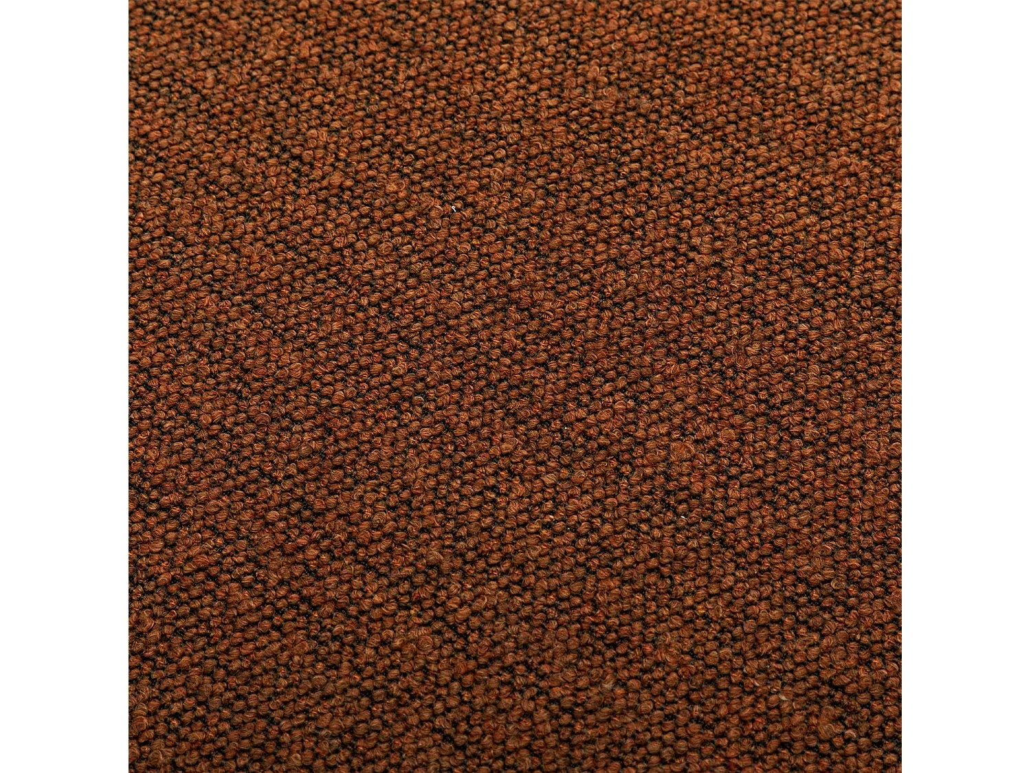 Pouf in tessuto con contenitore, terracotta