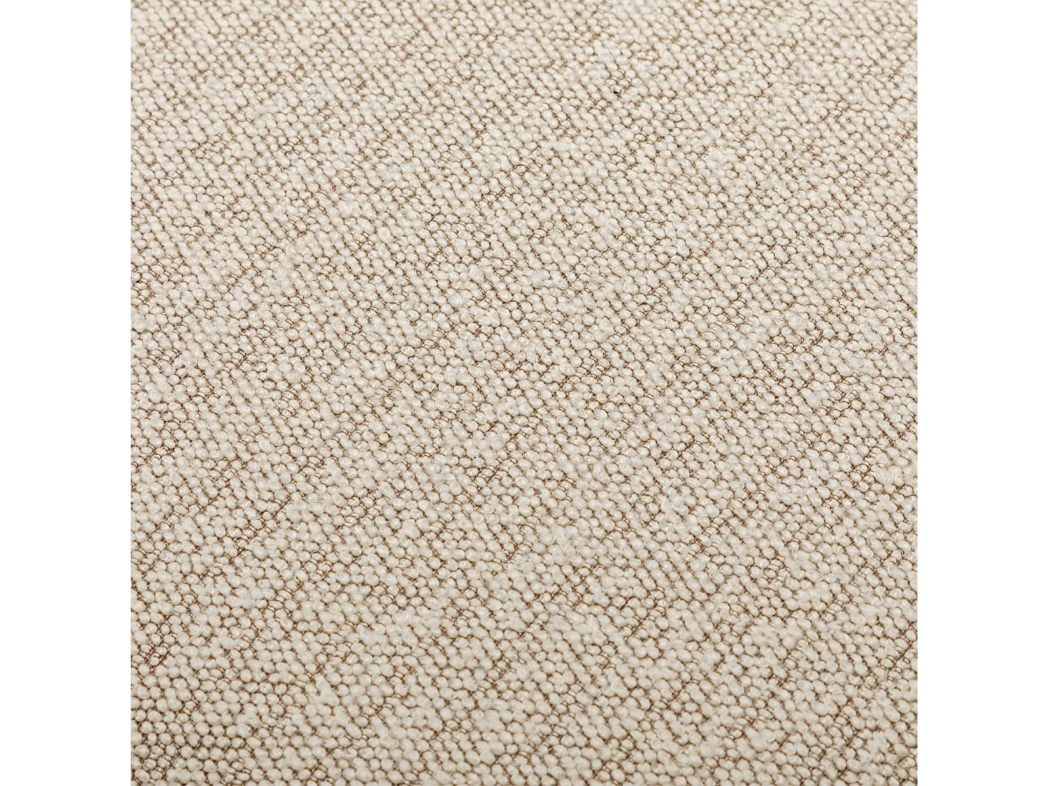 Puff de tela con almacenaje blanco