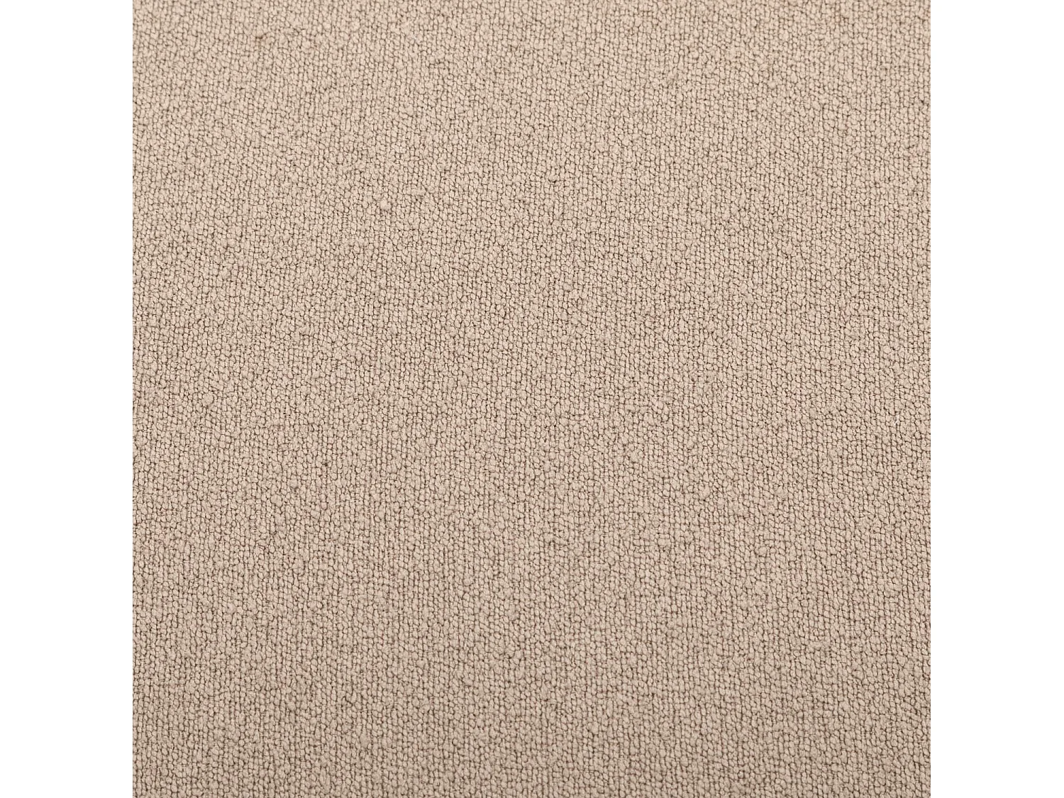 Taburete y puff de tela con forma de guijarro gris beige