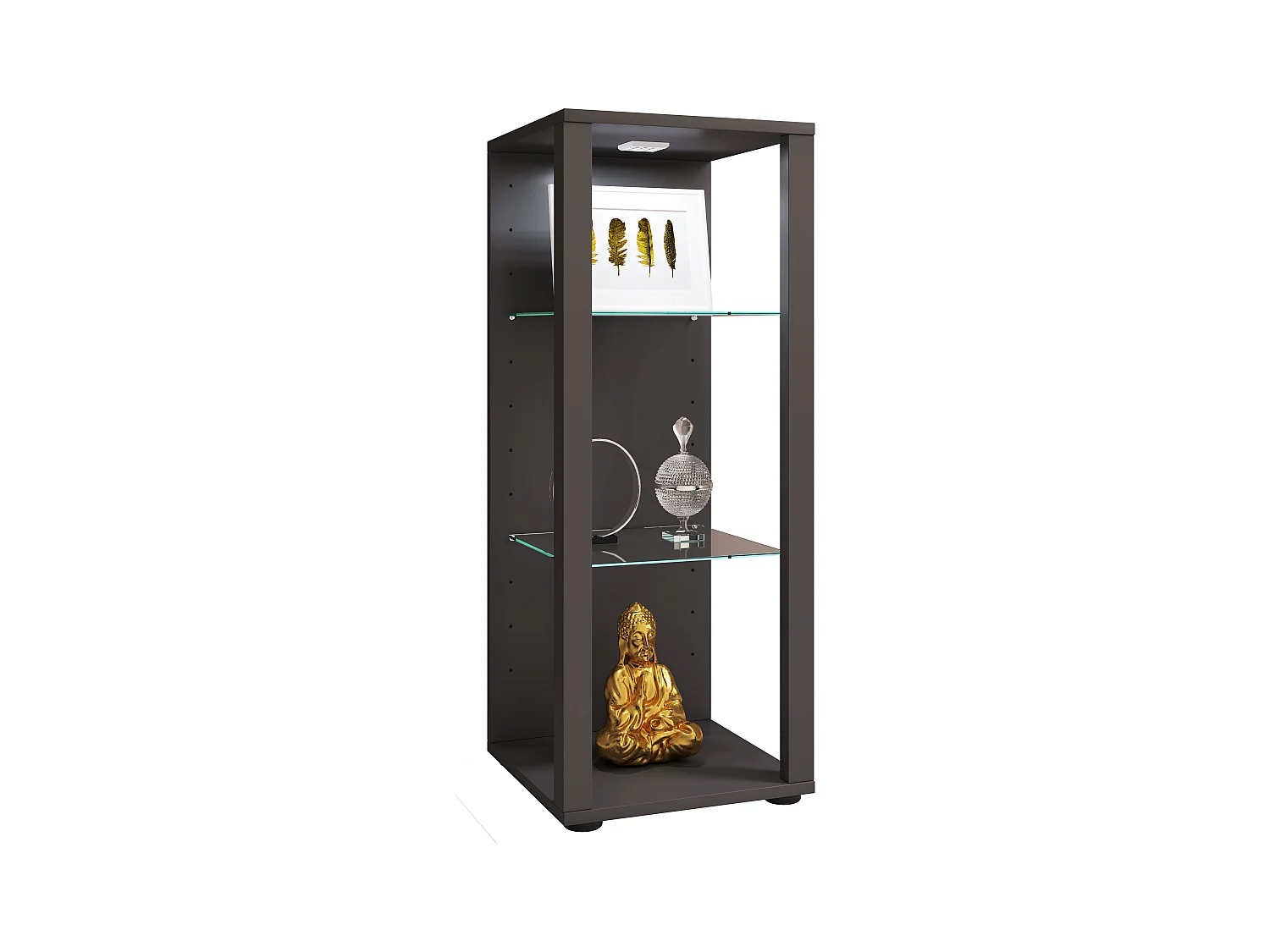 Standing cabinet Glasol Anthracite H. 90 x W. 35 x D. 35 cm