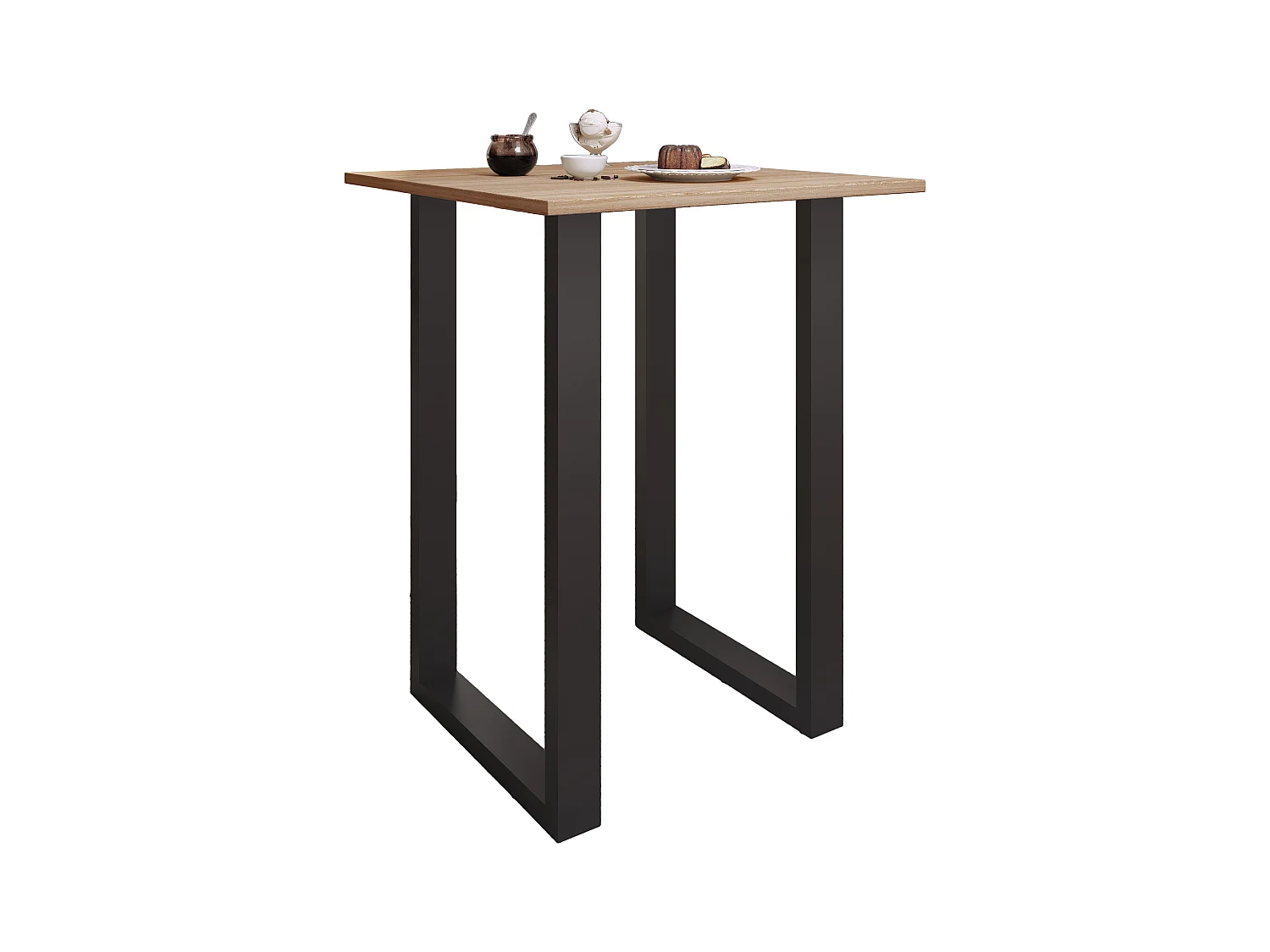 Houten bar tafel staande tafel Xona 80x80