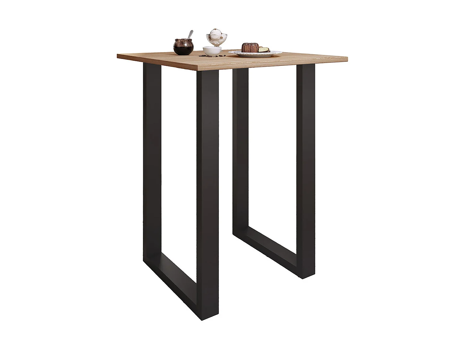 Houten bar tafel staande tafel Xona 80x80