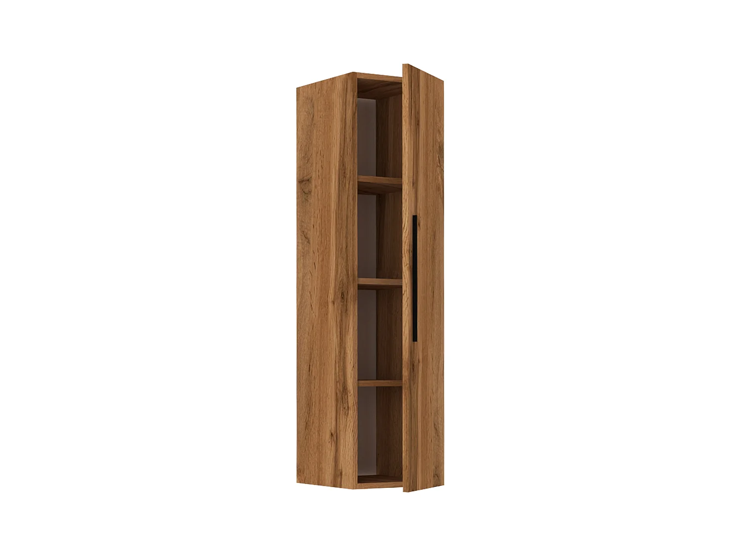 Wall Rack Arila Honey oak H. 115 x W. 30 x D. 30 cm