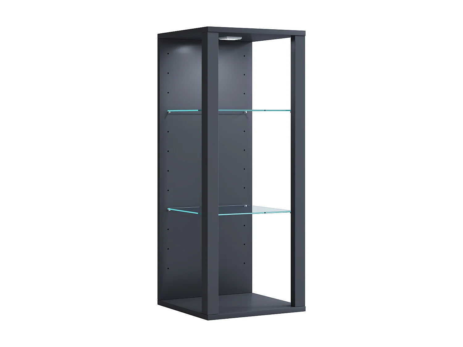 Wall display cabinet Glasol Anthracite H. 90 x W. 35 x D. 35 cm
