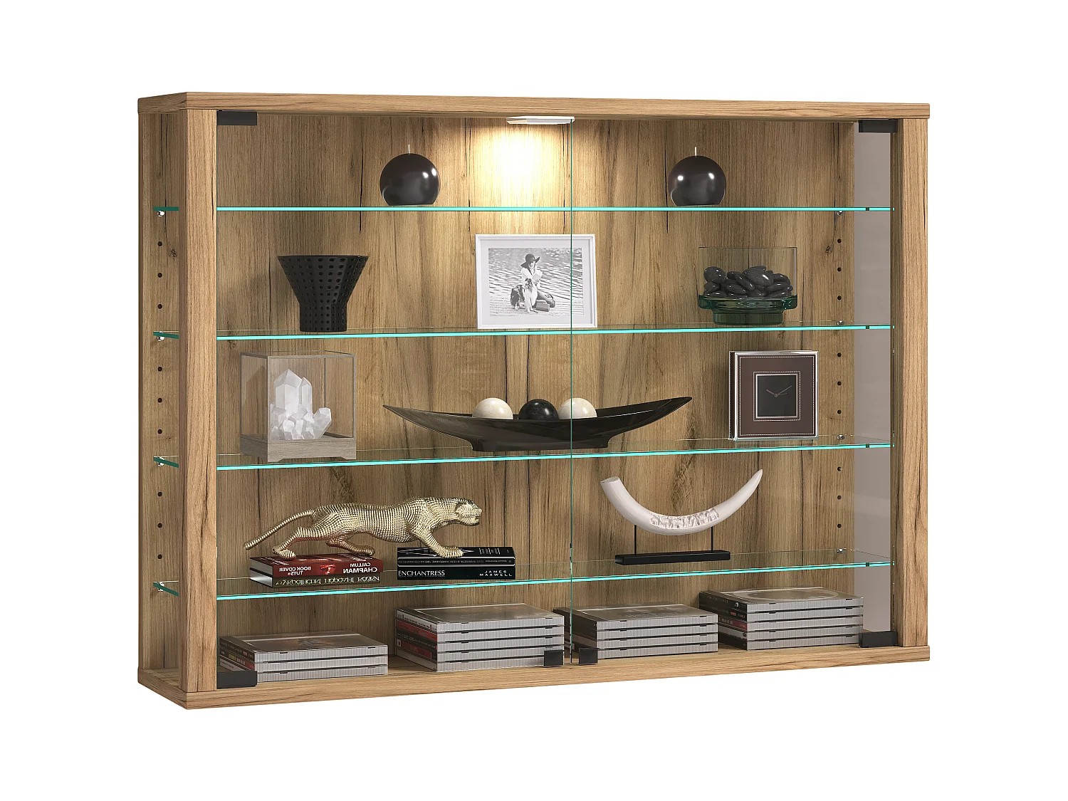 Wandvitrine Glazen vitrine Vitrosa L