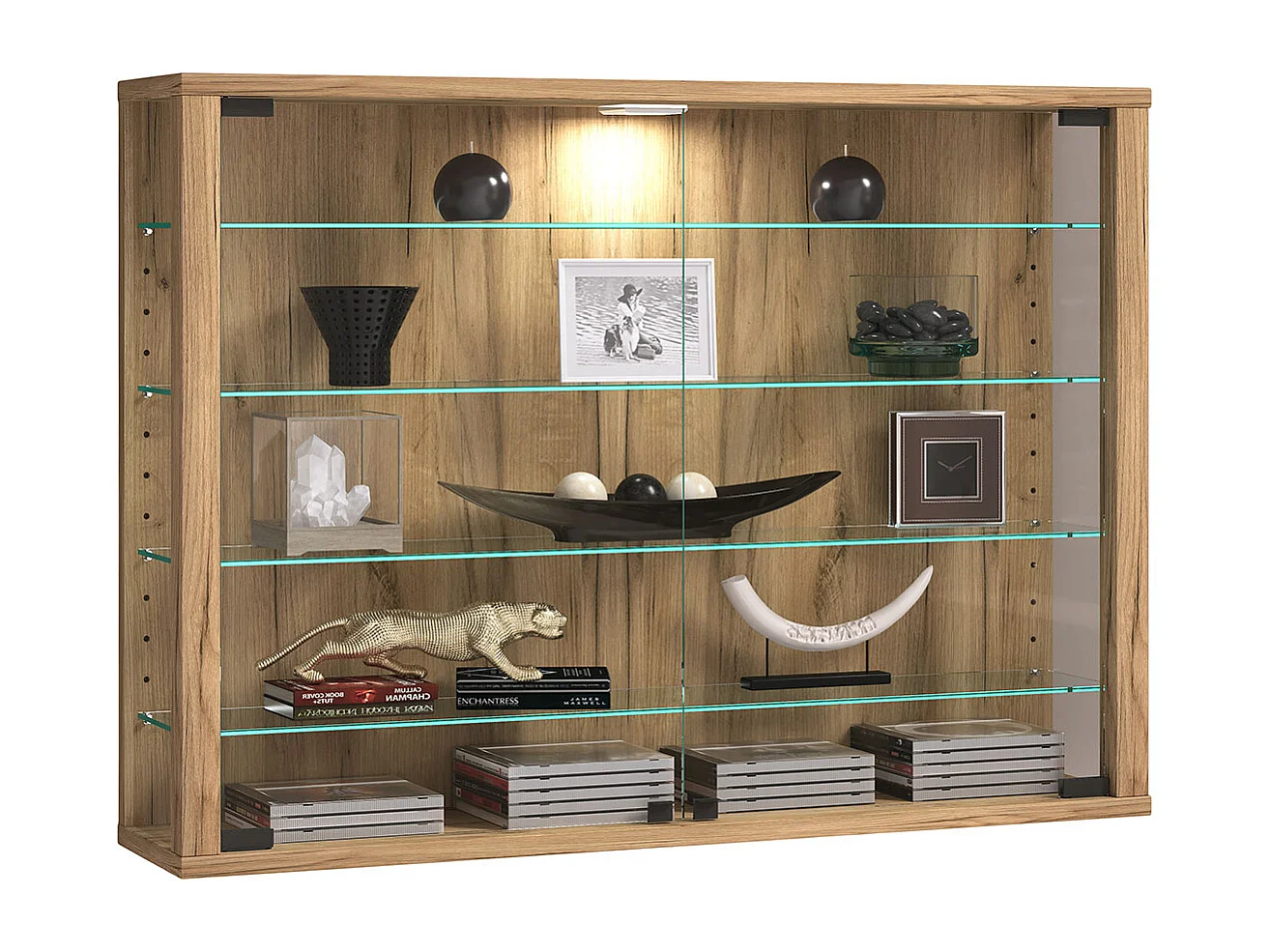 Wandvitrine Glazen vitrine Vitrosa L