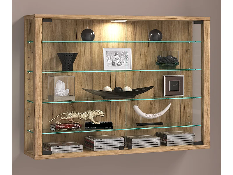 Wandvitrine Glazen vitrine Vitrosa L