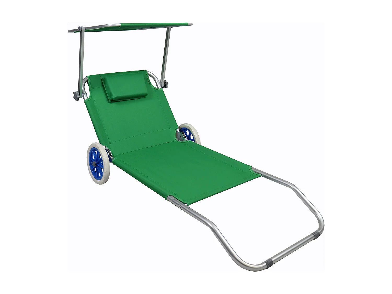 Sun lounger Dach Green Ca. L. 165 x H. 16 x W. 65 cm