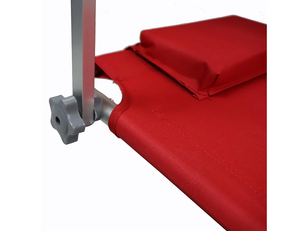 Sun lounger Dach Red Ca. L. 165 x H. 16 x W. 65 cm