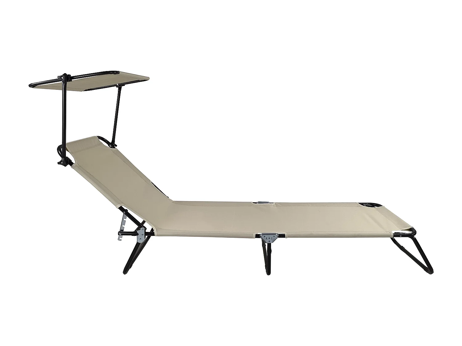 Sun lounger Dach Cream L. 185 x H. 24 x W. 55 cm