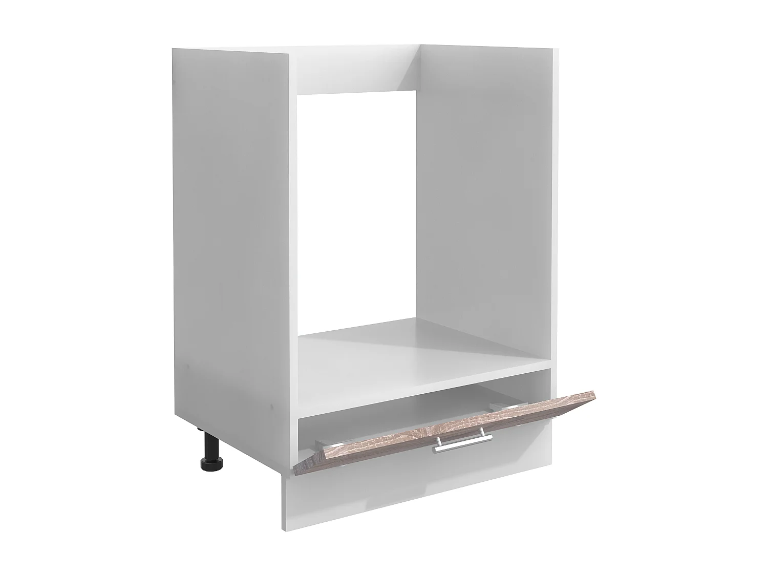 Kitchen furniture Furnishing cabinet & oven cabinet Esilo White / Sonoma oak H. 82 x W. 60 x D. 46 cm