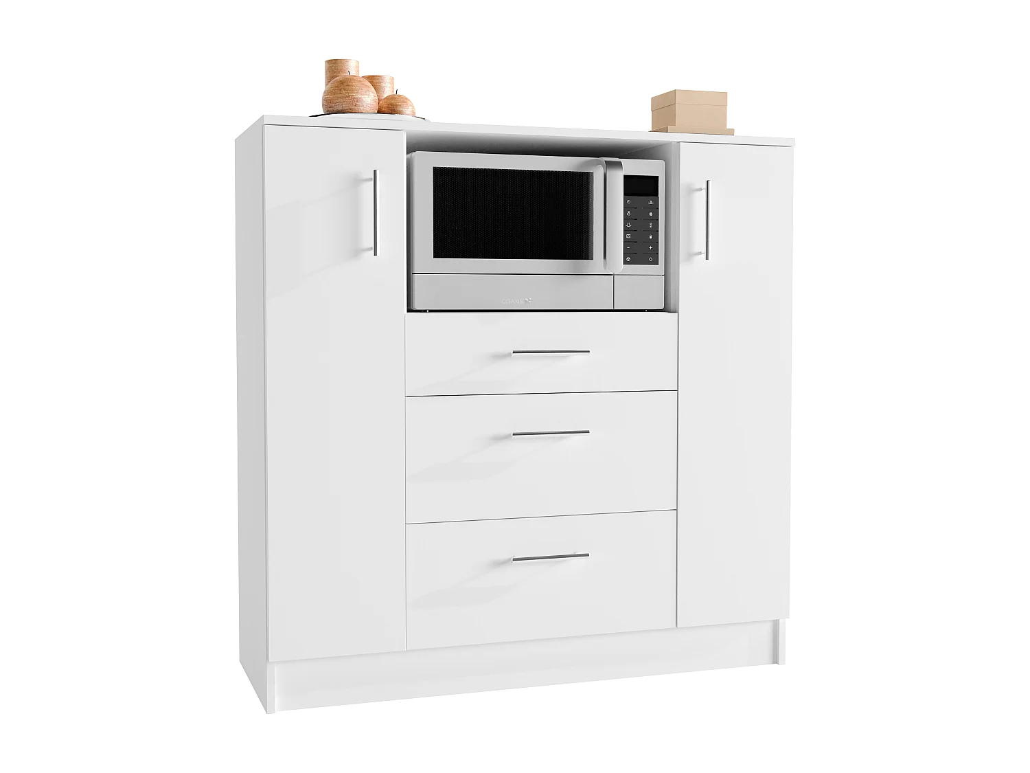 Kitchen furniture cabinet Esilo White H. 110 x W. 109 x D. 40 cm