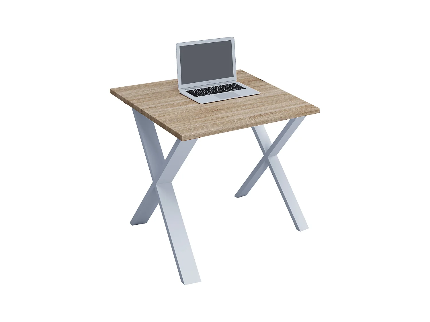 Desk Lona White / Sonoma oak H. 76 x W. 80 x D. 80 cm