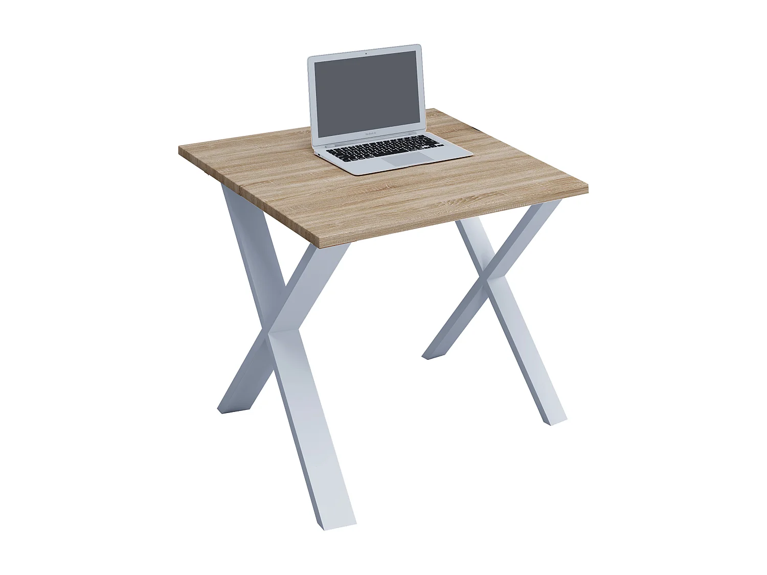 Desk Lona White / Sonoma oak H. 76 x W. 80 x D. 80 cm