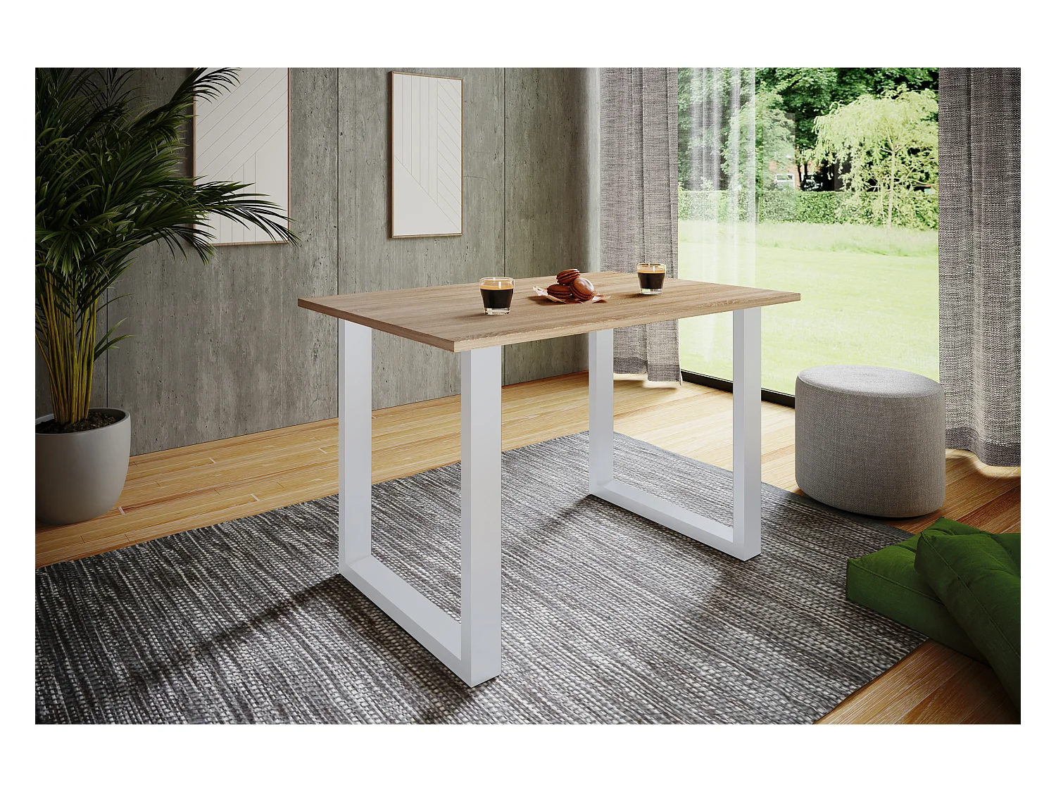 Premium Holz Esstisch Küchentisch Xona U 80x80