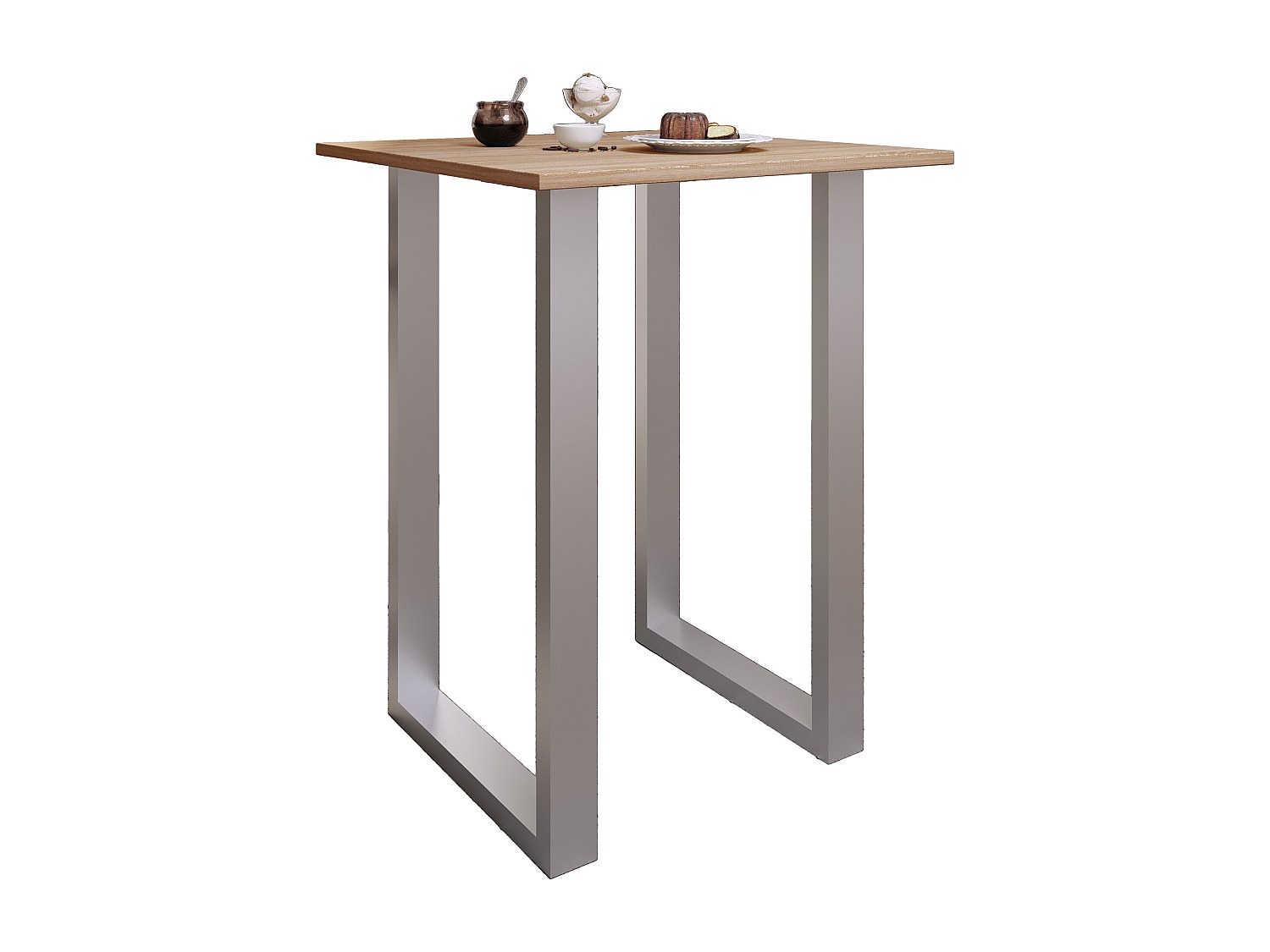 VCM Premium Bois Alu Bar Table de bar Table de bistrot Table de bar...