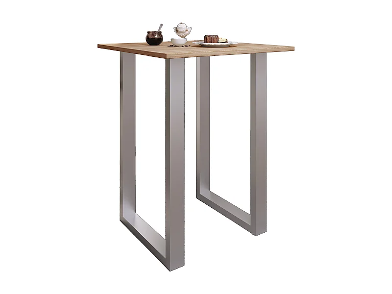 Barbecue Xona Silver / Sonoma oak H. 102 x W. 80 x D. 80 cm