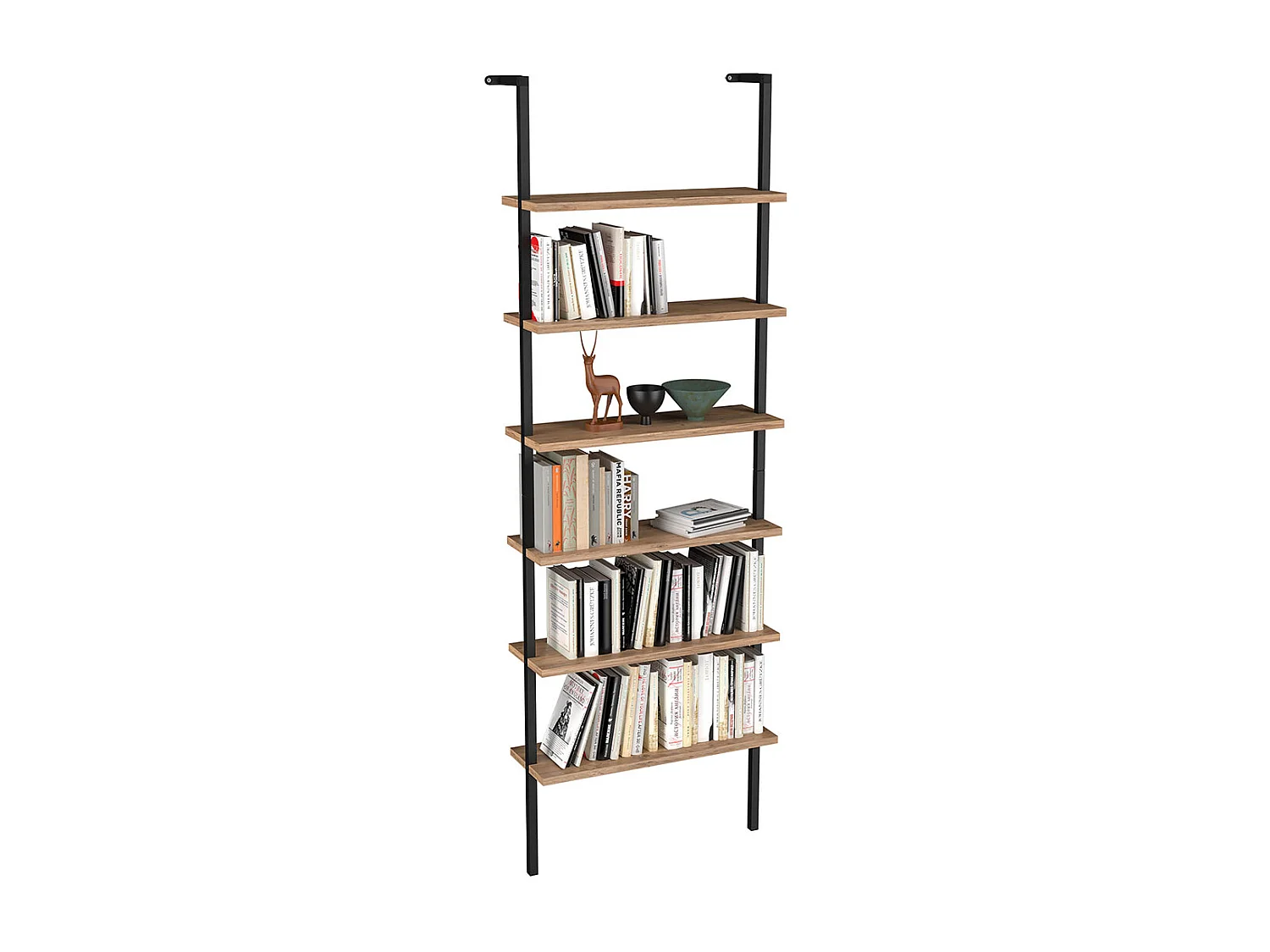 Wall Rack Insasi Honey oak H. 183 x W. 60 x D. 20 cm