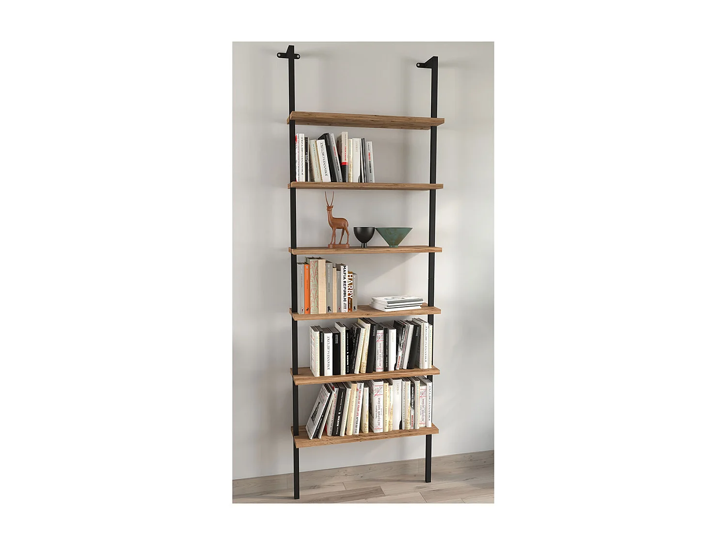 Wall Rack Insasi Honey oak H. 183 x W. 60 x D. 20 cm